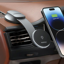 Load image into Gallery viewer, MOMAX CM25B Magnetic Wireless Charger Car Suction Cup Phone Holder

