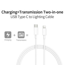 Load image into Gallery viewer, Type C to 8 Pin Fast Charging Data Cable for iPhone Series 1M
